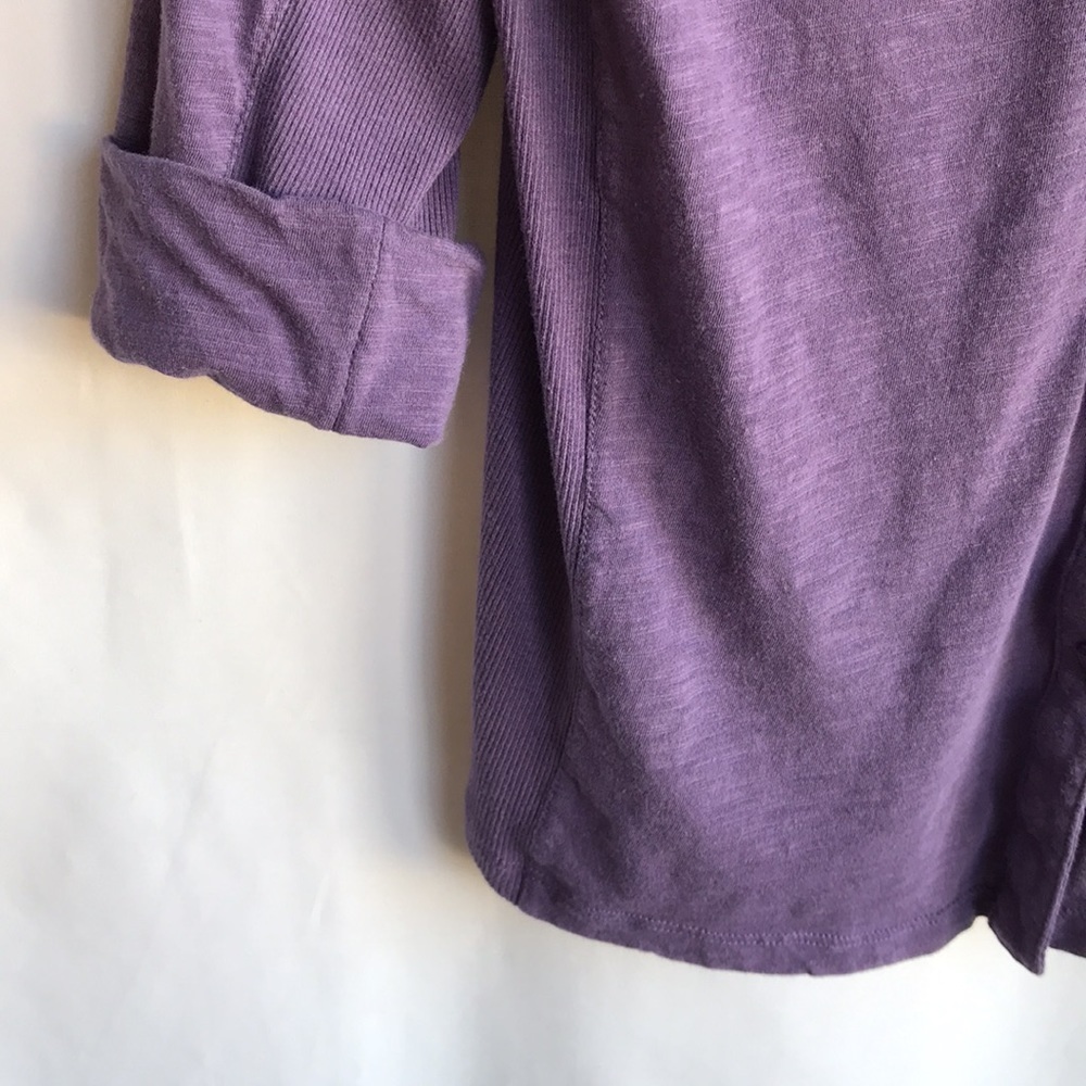 Caribbean Joe lilac soft button-down shirt, size L petite - Picture 2 of 6